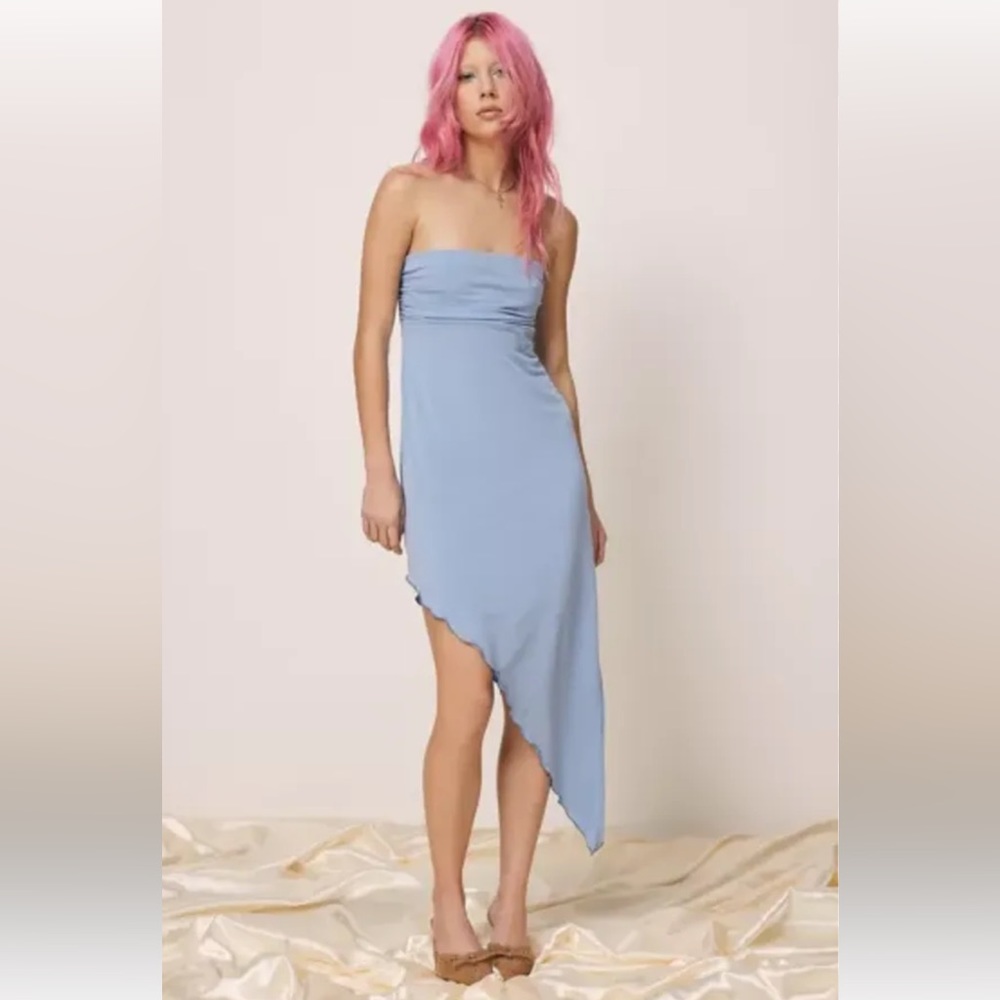 NWT URBAN OUTFITTERS Y2K Asymmetrical Midi Dress